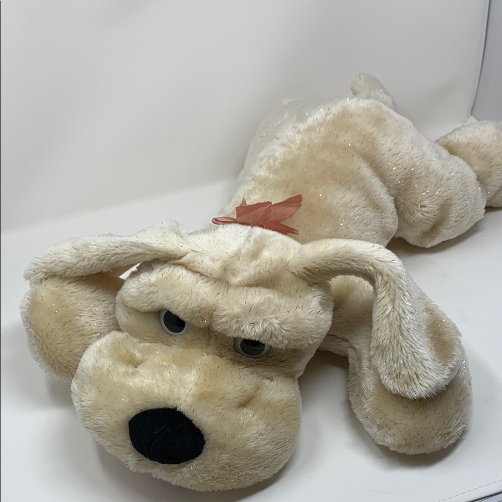 Toy Works Plush Dog Toy - Cream - Picture 2 of 3